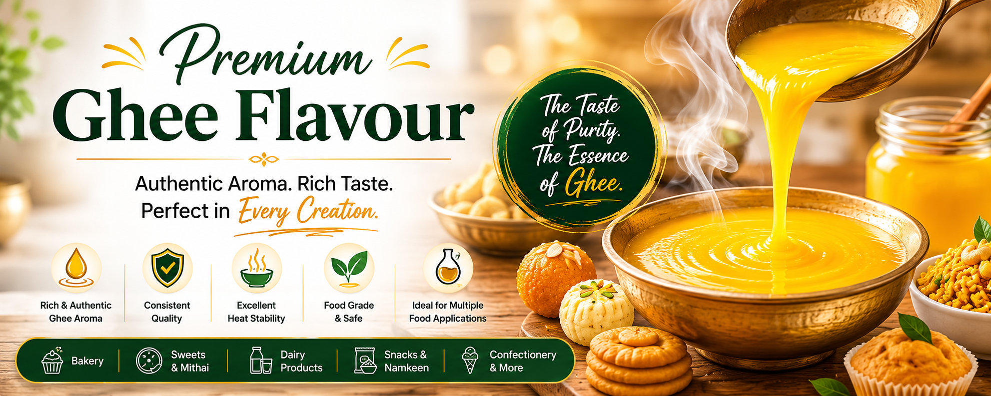 Natural Ghee Flavour Manufacturer and Supplier in Delhi