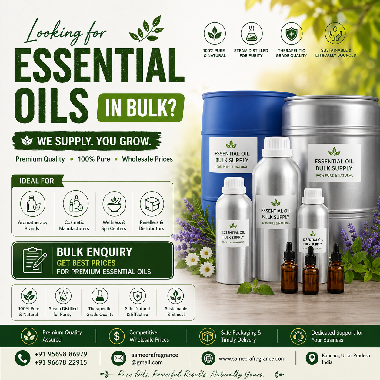 Wholesale & Bulk Essential Oils: The Ultimate B2B Buying Guide
